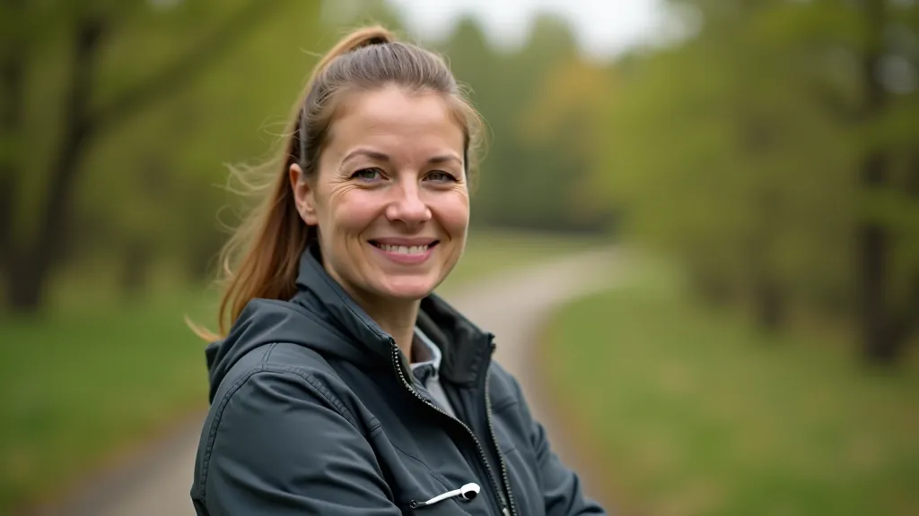 Rasa, grybavimo gido vadovė, portretas iš krūtinės aukščio, profesionali šypsena